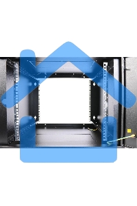 Шкаф телекомм. настенный разборный ЦМО 9U (600х650) дверь стекло, черный