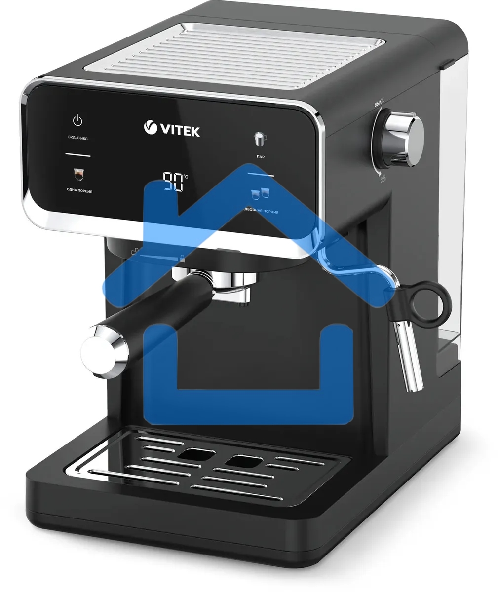 Кофеварка рожковая Vitek VT-1516 1000Вт черный