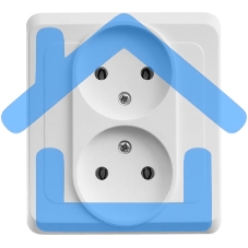 Розетка 2-м СП Этюд 16А IP20 без заземл. бел. SchE PC16-005B