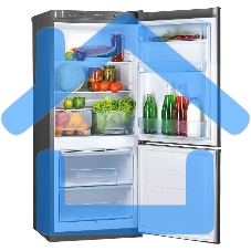 Холодильник Pozis RK-101 графитовый двухкамерный 156/57 л морозилка снизу