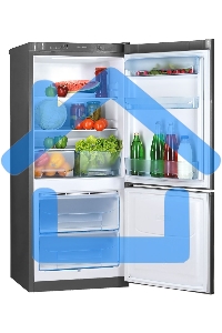 Холодильник Pozis RK-101 графитовый двухкамерный 156/57 л морозилка снизу