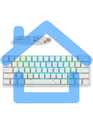 Клавиатура проводная GMNG GG-KB505XW механическая белый USB for gamer (1910522)