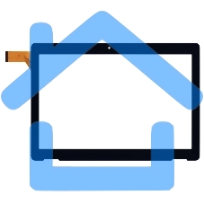 Сенсорное стекло (тачскрин) WJ2038-FPC-V1.0, черное