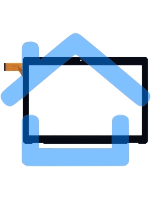 Сенсорное стекло (тачскрин) WJ2038-FPC-V1.0, черное