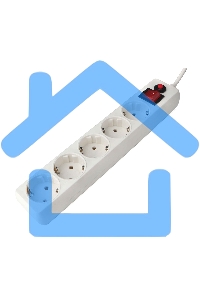 Сетевой фильтр Гарнизон EHLW-2 5р 10А 3м белый