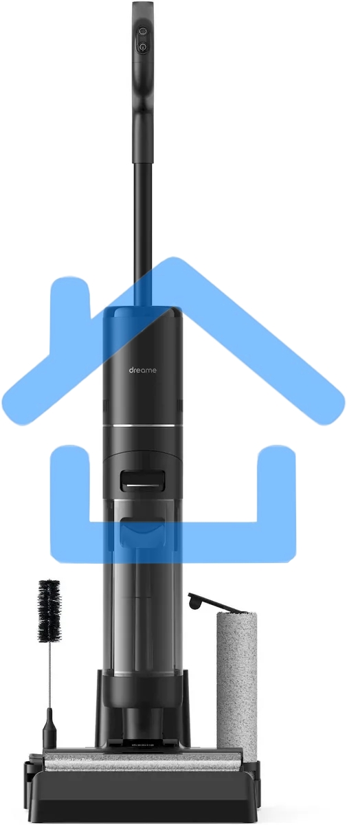 Пылесос моющий Dreame Wet and Dry Vacuum H12 Pro серый, питание от аккумулятора, 300 Вт, уборка влажная/сухая, пылесборник 0,9 л, работа от АКБ max - 35 мин