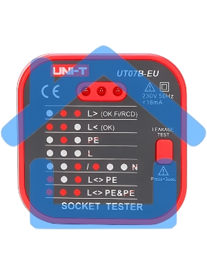 Тестер розеток UNI-T UT07B-EU 