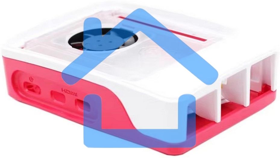 Пластиковый корпус RA795 для Raspberry Pi 5 c активным вентилятором