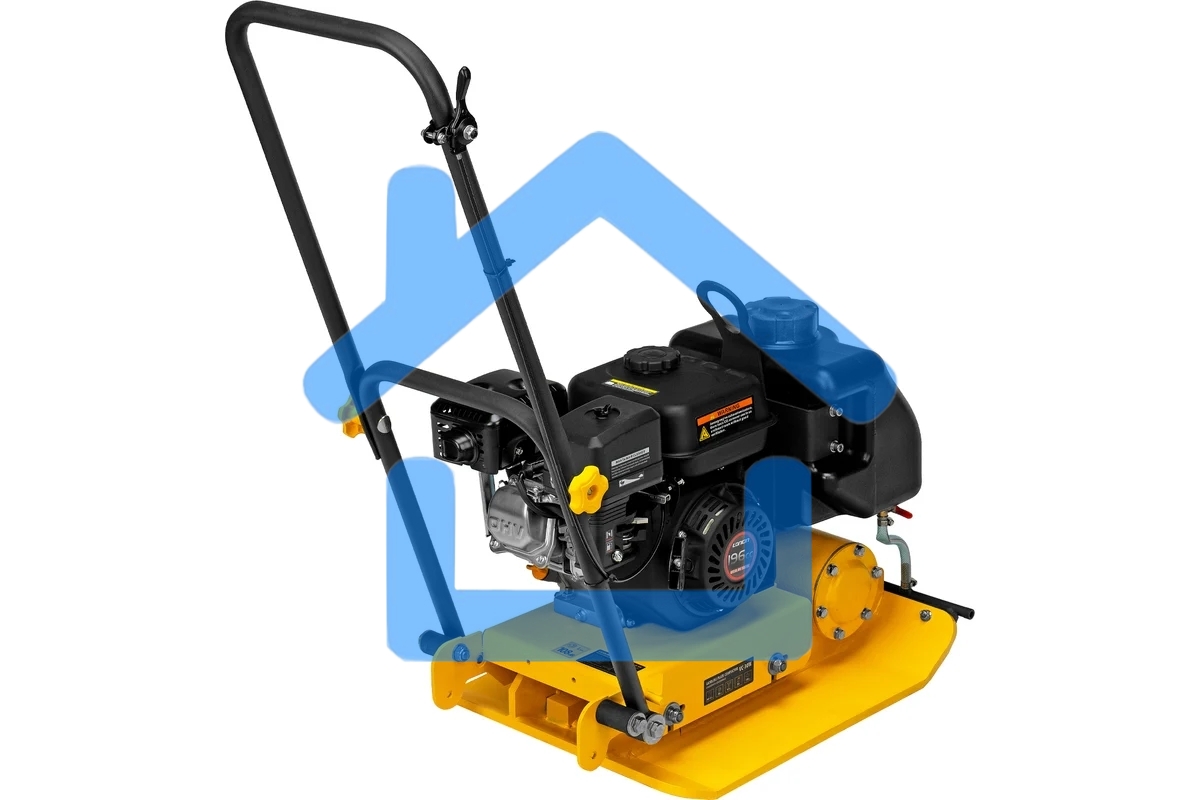 Виброплита бензиновая Denzel VC-30W 3.6 л, 1.7 л/ч, 30 кН, подошва 65х45, 108 дБ