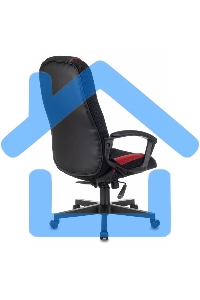 Кресло игровое Zombie 9 черный/красный, искусст.кожа/ткань, крестовина пластик