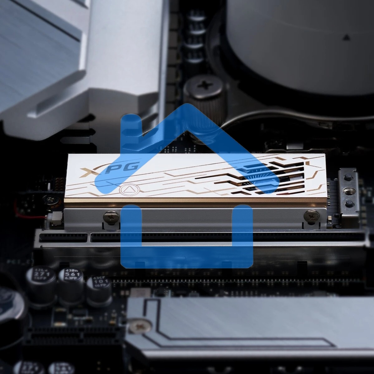 Накопитель SSD ADATA XPG MARS 980 PRO, 2000Gb, M.2(22x80мм), NVMe, PCIe 5.0 x4, 3D NAND, R/W 14000/13000Mb/s, IOPs 2 000 000/1 650 000, TbW 1480, DWPD 0.4, with Heat Sink (5 лет)