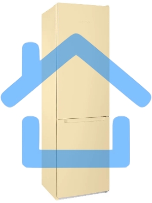 Холодильник Nordfrost NRB 154 E бежевый матовый двухкамерный 238/115 л морозилка снизу, капельная система