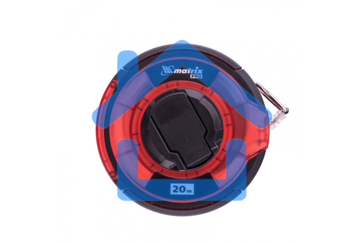 Рулетка геодезическая Matrix PRO 20 м х 12,5 мм, закр. корп., стальная лента, односторон. шкала, 31280