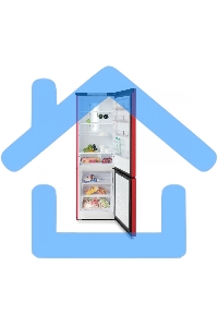 Холодильник Бирюса Б-H960NF красный двухкамерный 240/100л морозилка снизу, No Frost