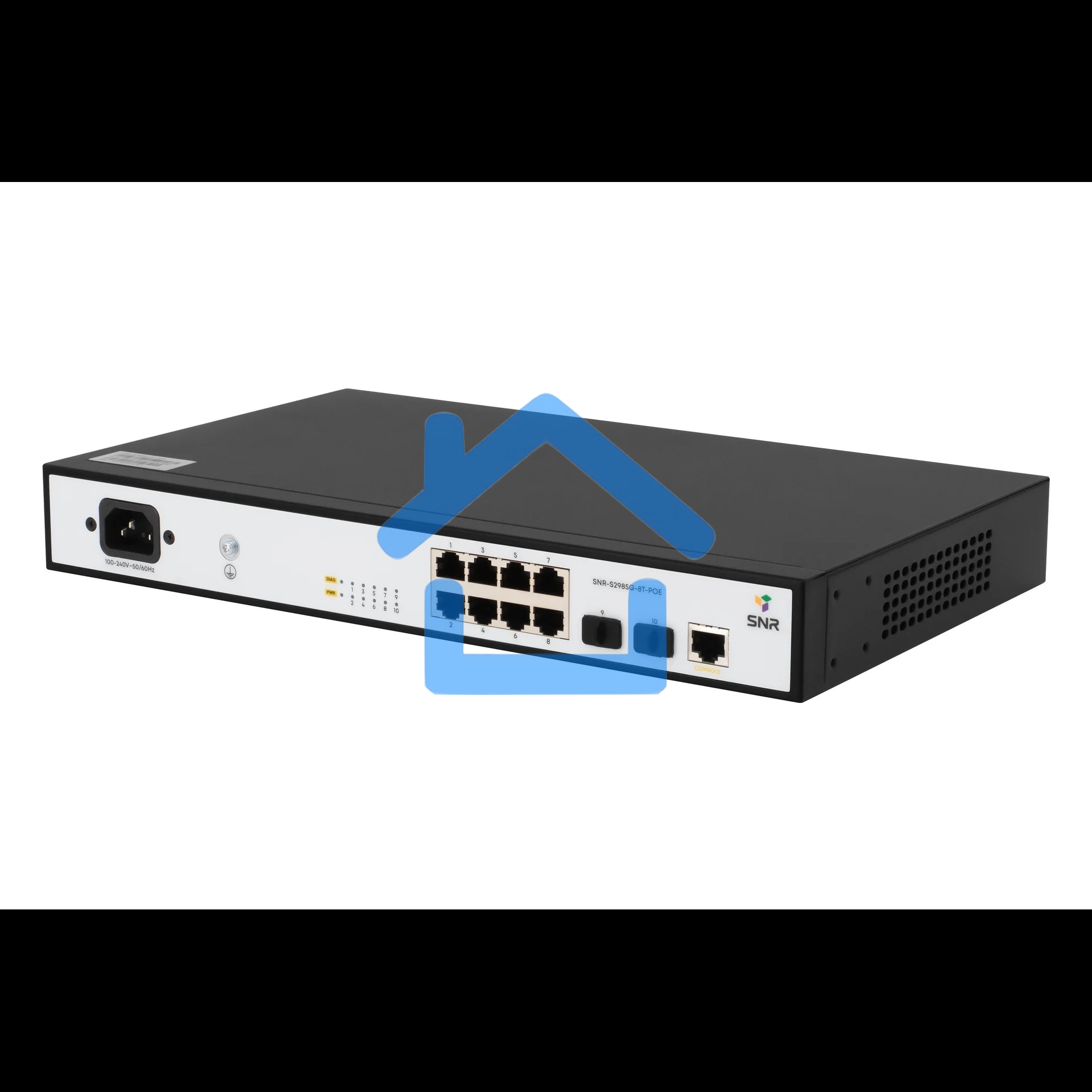 Коммутатор SNR SNR-S2985G-8T-POE, 1Гбит/с, количество портов 8 шт, (L2)