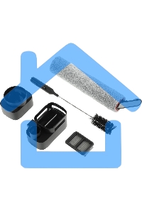 Пылесос моющий Dreame Wet and Dry Vacuum H12 Pro серый, питание от аккумулятора, 300 Вт, уборка влажная/сухая, пылесборник 0,9 л, работа от АКБ max - 35 мин