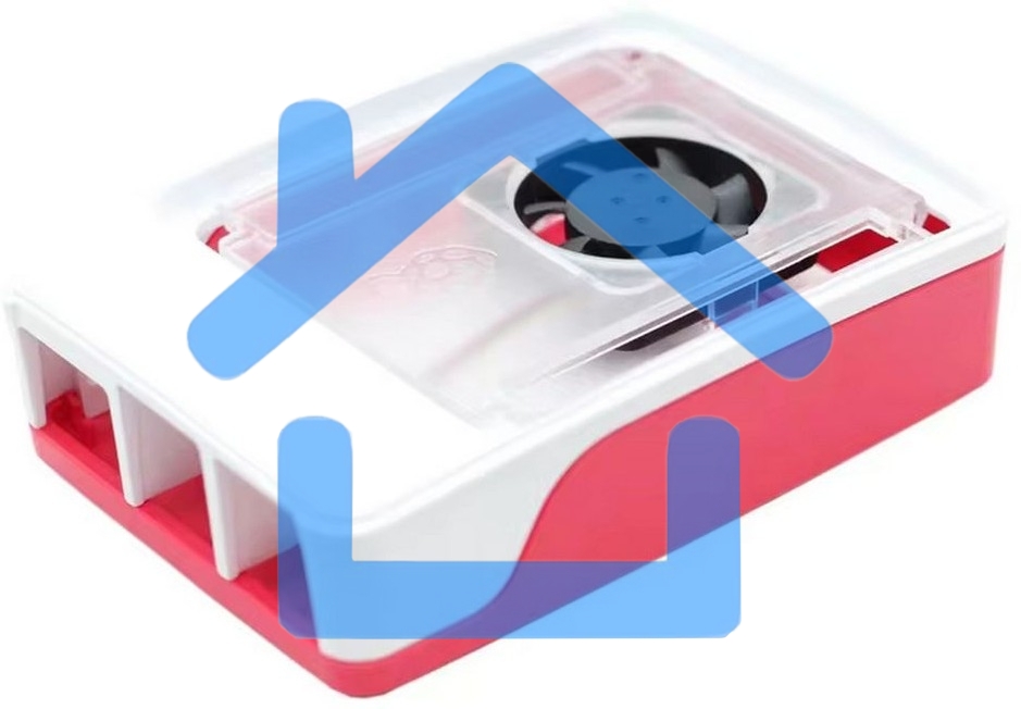 Пластиковый корпус RA795 для Raspberry Pi 5 c активным вентилятором