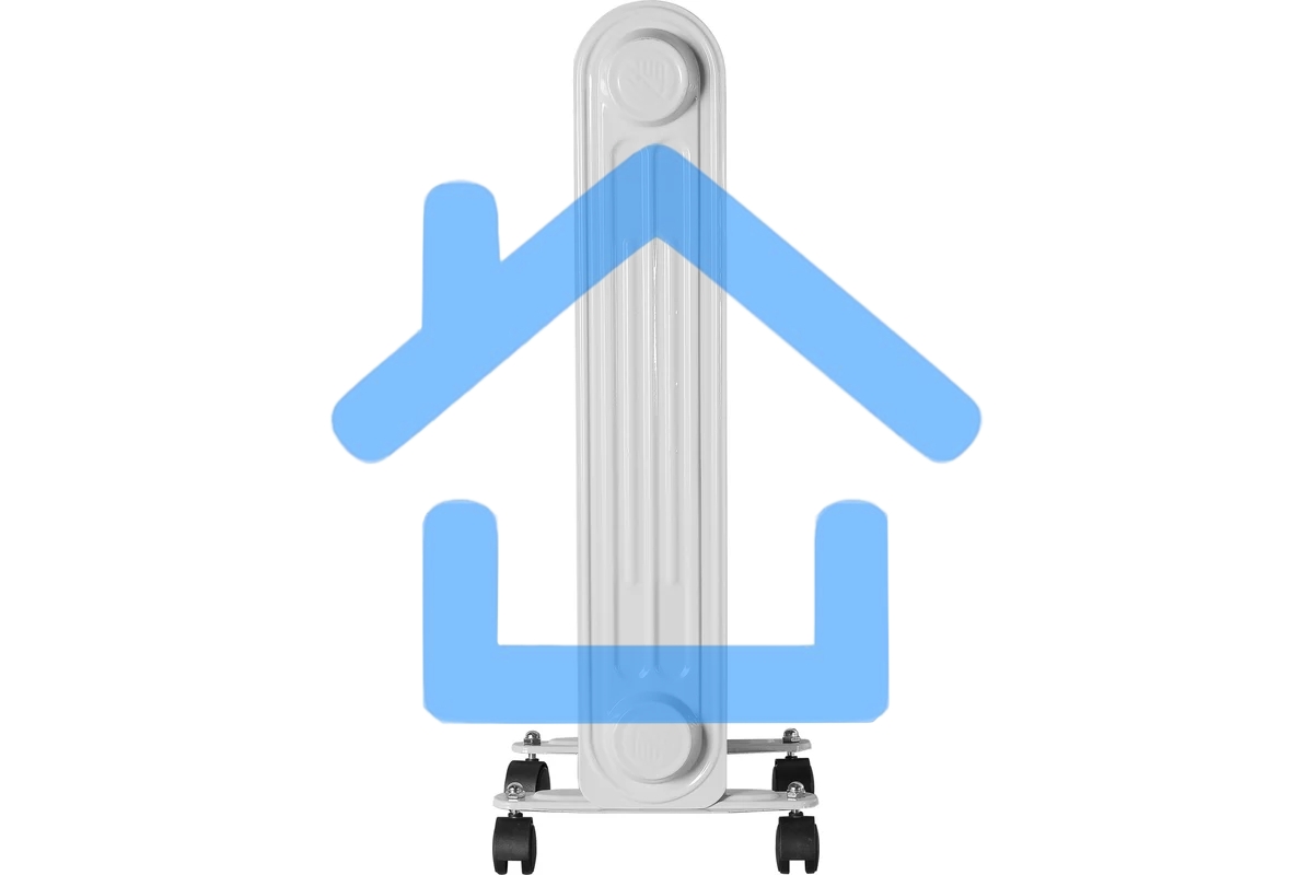 Обогреватель масляный EUROLUX ОМПТ-EU-9Н (9 секций) белый, 2000 Вт, 25 м2, термостат 67/3/19