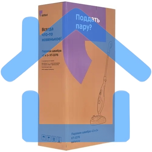Швабра паровая Kitfort КТ-1076 1300Вт фисташковый