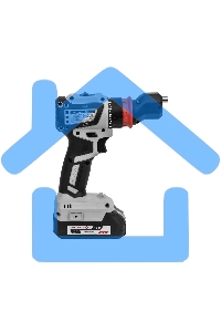 Бесщеточная аккумуляторная дрель-шуруповерт ИНТЕРСКОЛ КОМБИ ДА-13/18В 50 ( 2 АКБ 2 А·ч и ЗУ, кейс )
