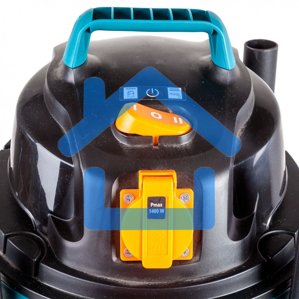 Строительный пылесос Bort BSS-1220-Pro синий, 250/1250 Вт, уборка сухая/влажная, пылесборник контейнер, 20 л