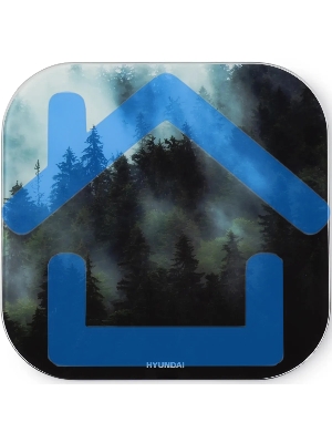 Весы напольные электронные Hyundai H-BS03761 макс.180кг темно-зеленый