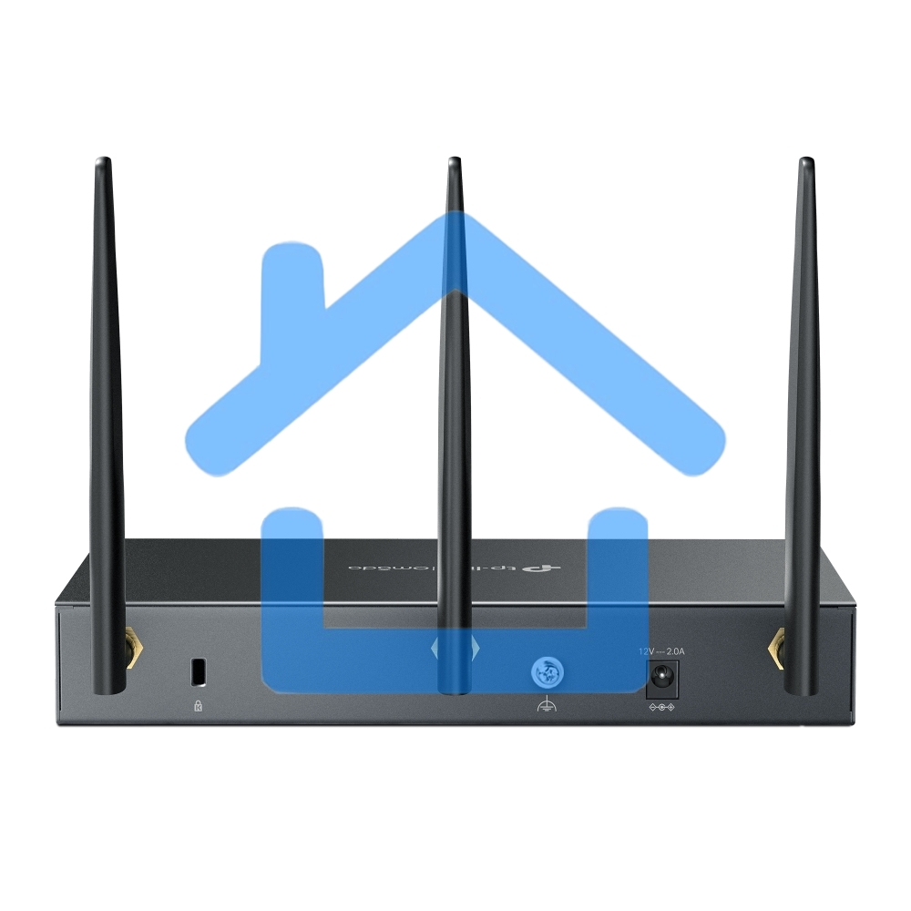 VPN-маршрутизатор TP-Link ER706W Omada с гигабитными портами и поддержкой Wi-Fi AX3000, 1 гиг. SFP WAN/LAN, 1 гиг. RJ45 WAN, 4 гиг. RJ45 WAN/LAN, USB 3.0, до 574 М/с на 2,4 ГГц + до 2402 М/с