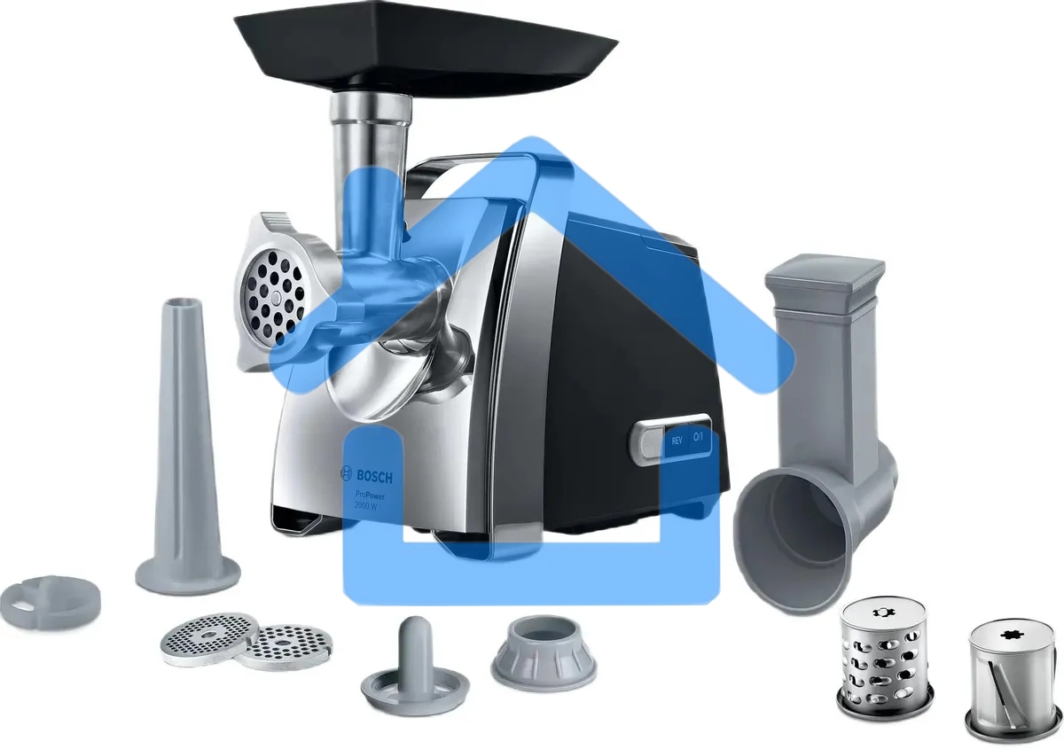 Мясорубка электрическая Bosch MFW67440 2000Вт черный/серебристый