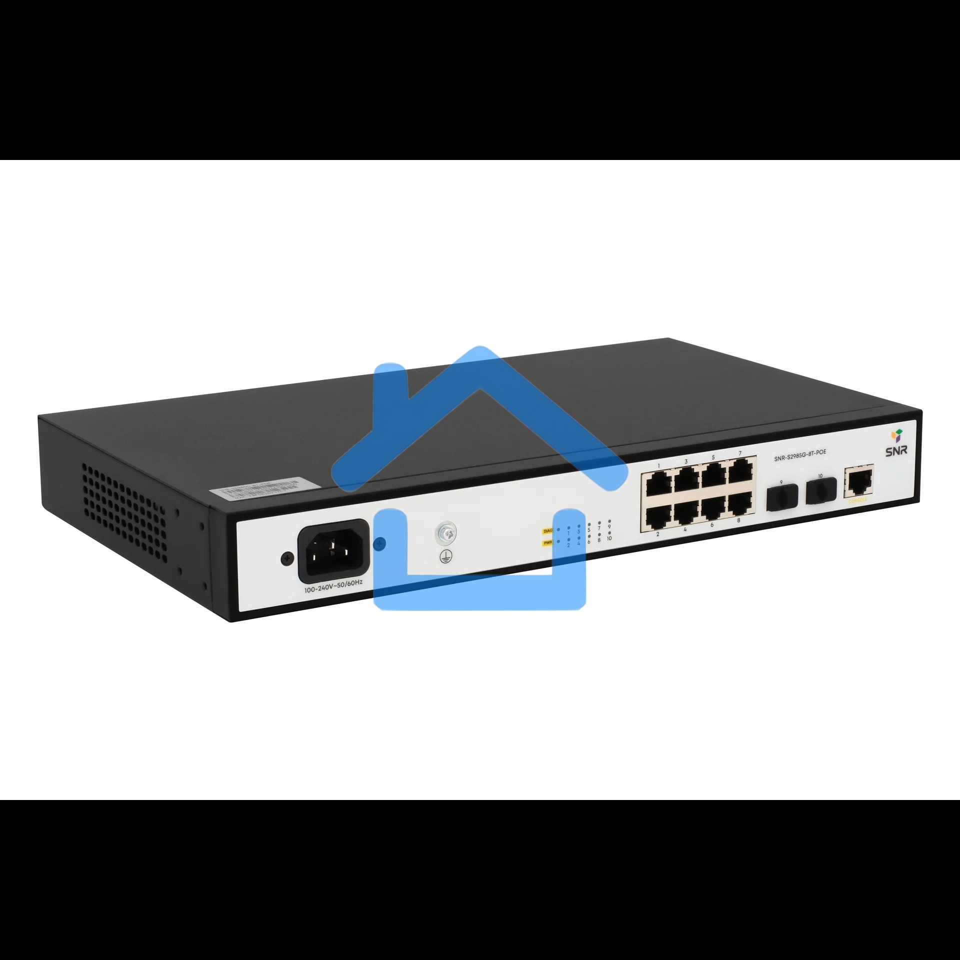 Коммутатор SNR SNR-S2985G-8T-POE, 1Гбит/с, количество портов 8 шт, (L2)