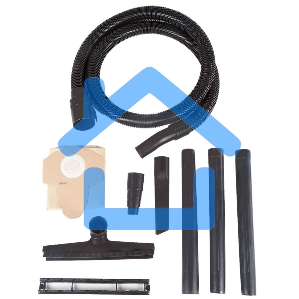 Строительный пылесос Bort BSS-1220-Pro синий, 250/1250 Вт, уборка сухая/влажная, пылесборник контейнер, 20 л