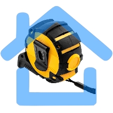 Рулетка 5м х 25мм, автоматич. фиксац., нейлон. покрытие, магнит. зацеп, двухстор. разметка Denzel