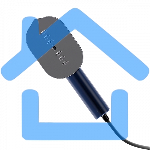 Ручной отпариватель BQ SG1009H Blue, Мощность 1000 Ватт, 2 в 1: Отпаривание и глажка, Быстрый нагрев, Для всех типов ткани,Вертикальное и горизонтальное отпаривание, Сухая глажка, Тефлоновое покрытие подошвы, Подставка и мерный стакан в комплекте, Устройс