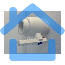 Кран шаровой 40 полнопроходной полипропиленовый PPR белый