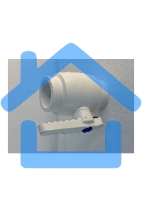 Кран шаровой 40 полнопроходной полипропиленовый PPR белый