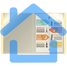 Папка с 20 прозр.вклад. Бюрократ Pastel PAST20YEL A4 пластик 0.5мм торц.карм с бум. встав желтый