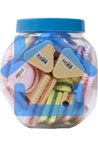 Точилка для карандашей ручная Silwerhof Cookies Монстрики, 1 отверстие, пластик, ассорти, туба