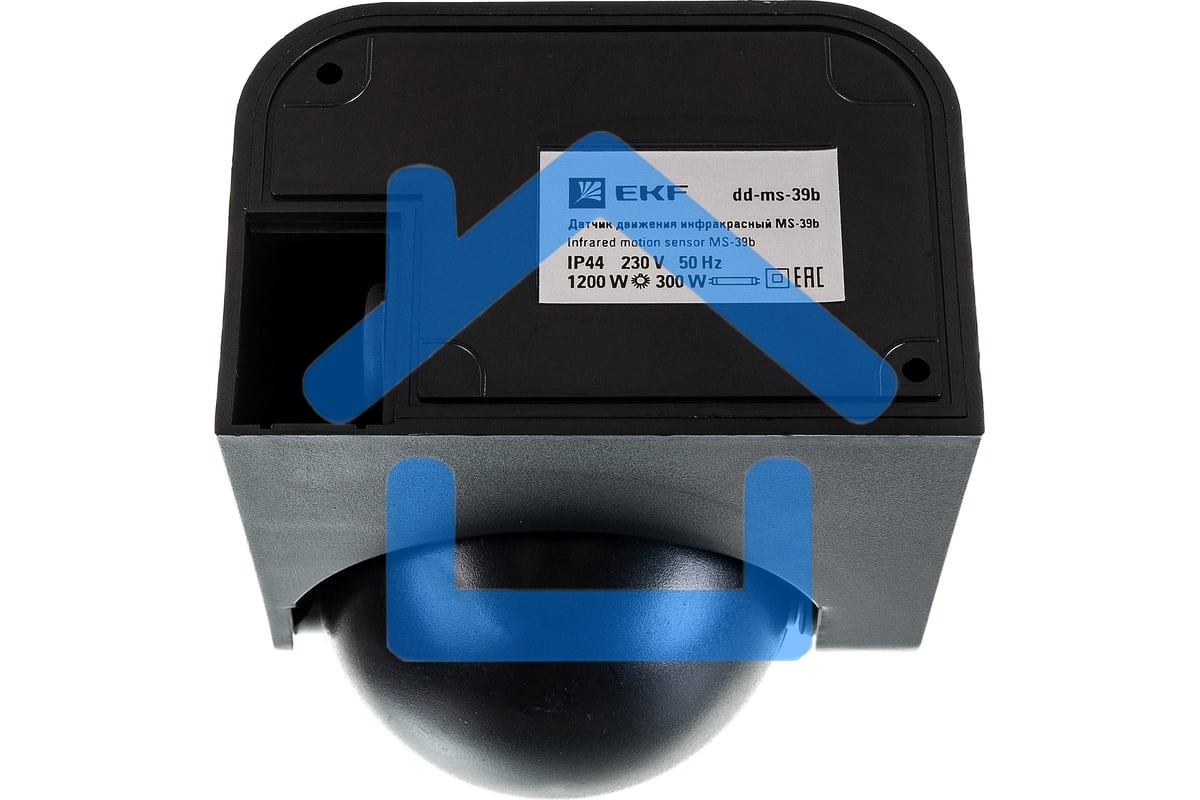 ИК датчик движения наст. EKF PROxima 1200Вт 180гр. до 12м IP44 MS-39b черный