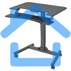 Стол для ноутбука Cactus VM-FDE103 столешница МДФ черный 91.5x56x123см (CS-FDE103BBK)