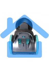 Пылесос BQ VC1607C серый-голубой, 420/1600 Вт, уборка сухая, пылесборник контейнер, 3 л