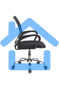 Кресло компьютерное Бюрократ CH-695NLTSL черный TW-01 TW-11, сетка/ткань, крестовина металл хром