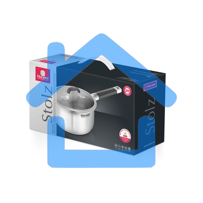 Ковш Rondell Stolz RDS-1751 1.4л. d=16см (с крышкой) сталь