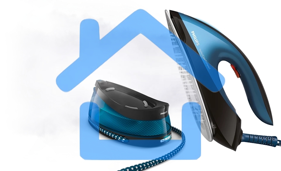 Паровая станция Philips GC7833/80, синий / черный