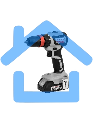 Бесщеточная аккумуляторная дрель-шуруповерт ИНТЕРСКОЛ КОМБИ ДА-13/18В 50 ( 2 АКБ 2 А·ч и ЗУ, кейс )