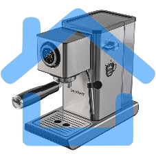 Кофеварка рожковая Endever Costa-1090 стальной, исп. кофе - молотый, 1,2 л, 1400 Вт, 15 бар