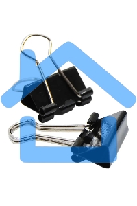 Зажимы Silwerhof 510014 сталь 19мм черный (упаковка: 12шт) картонная коробка