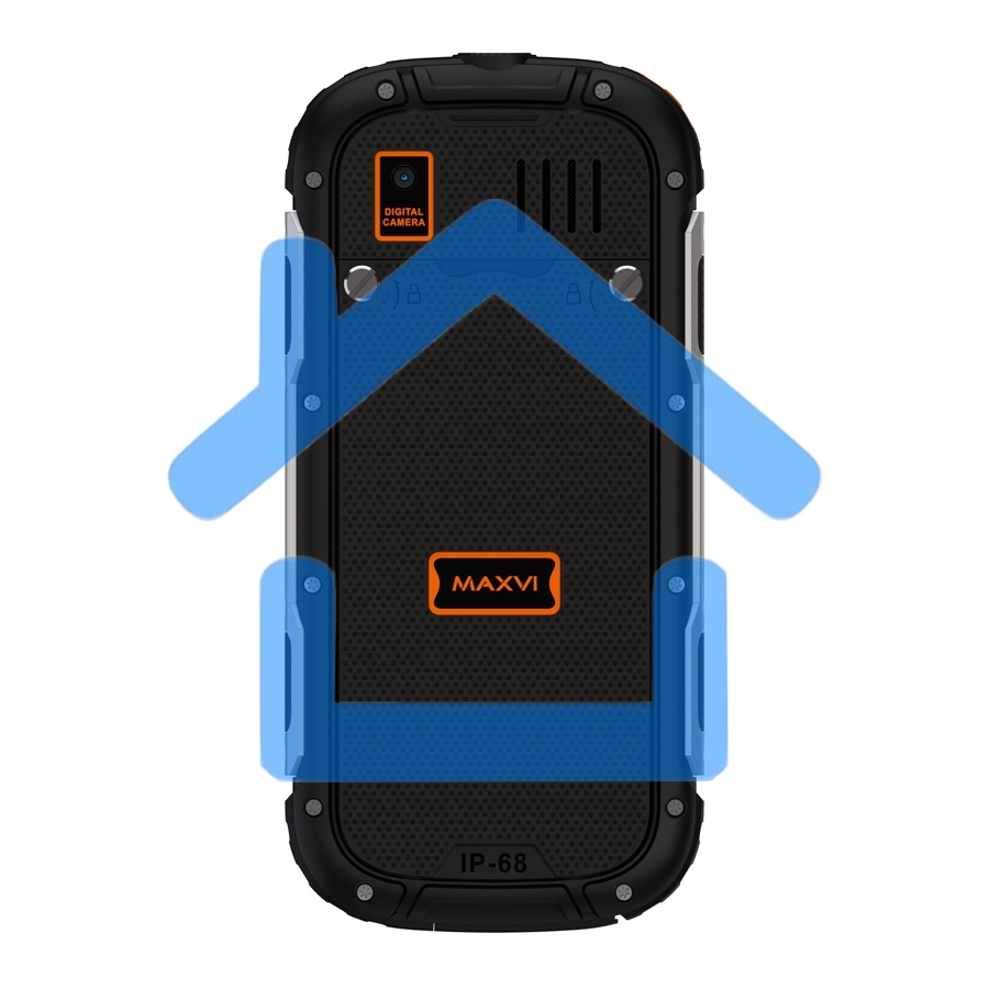 Мобильный телефон Maxvi R2 up оранжевый