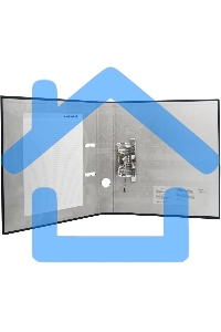 Папка-регистратор Silwerhof 2013382 A4 50мм, ПВХ/бумага черный, без окантовки, сборная (упаковка: 2шт)