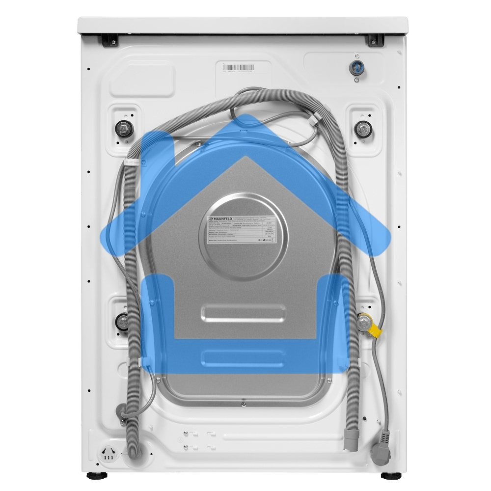 Стиральная машина Maunfeld MFWM128WH053 белая, загрузка фронтальная 7.5кг, 1200 об/мин., класс: A+++