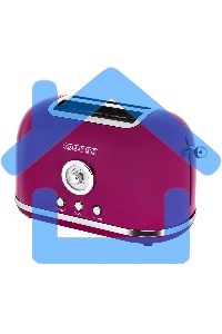 Тостер Galaxy Line GL 2916, малиновый джем, металл, 900 Вт, 6 степеней поджарки