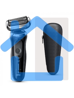 Электробритва сетчатая Braun Series 7 71-N1000S реж.эл.:3 питан.:аккум. черный